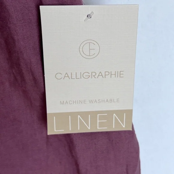 Women's Mauve Linen Blouse NWT 2X - Picture 7 of 7